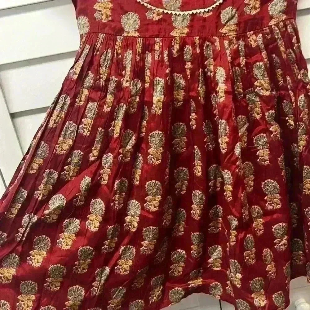 Babyhug Viscose Half Sleeve Frock Dress Size 5-6Y
